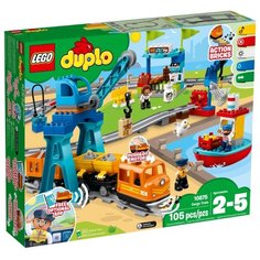 Электромеханический конструктор LEGO Duplo 10875 Грузовой поезд