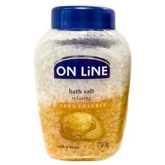 ON LiNE Соль для ванн Молоко и мед 750 г