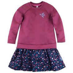 Платье Bossa Nova размер 134, Брусничный/фиолетовый