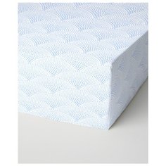 Простыня Ночь Нежна Журавли 200 х 200 см голубой