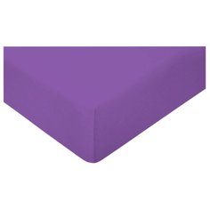 Простыня Ночь Нежна гладкокрашеный поплин 120 х 200 см Баклажан