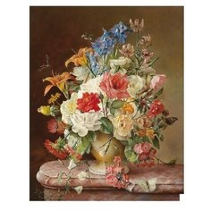 Molly Картина по номерам "Июльские цветы" 40х50 см (KH0127)