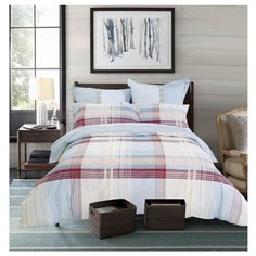 Постельное белье семейное СайлиД B-198, сатин голубой