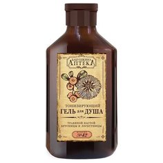 Гель для душа Бабушкина аптека Рецепт №42: травяной настой брусницы и лоскутницы, 350 мл, 1 шт.