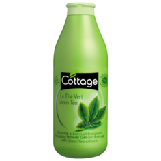 Гель для душа и пена для ванн Cottage Green tea, 750 мл