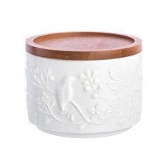 Elan gallery Банка для хранения "Птички на ветке" 250 мл с крышкой-подставкой