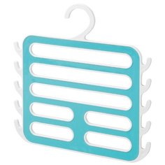 Вешалка InterDesign Для платков и аксессуаров Remy белый/голубой