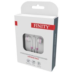 Наушники Finity SF-005 белый/розовый