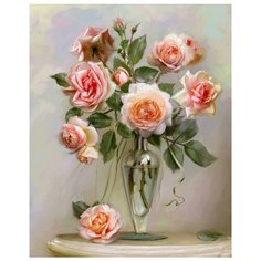 Molly Картина по номерам "Розы в вазе" 40х50 см (GX4741)