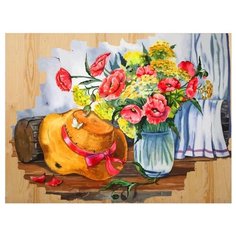 Color Kit Картина по номерам "Соломенная шляпка" 40х50 см (DER007)