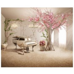 Фотообои флизелиновые Design Studio 3D Комната вдоxновения 2.7х3м разноцветный