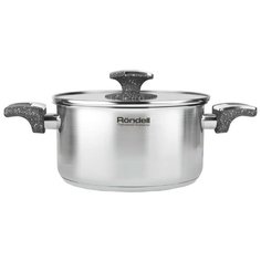 Кастрюля Rondell Marmara 2,9 л, стальной/серый