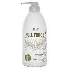 OLLIN Professional шампунь Full Force Clarifing Hair & Scalp очищающий с экстрактом бамбука 750 мл с дозатором