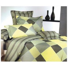 Постельное белье 1.5-спальное La Noche del Amor 530 50х70 см, сатин клетка