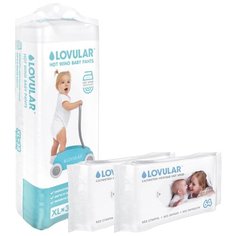 LOVULAR трусики Hot Wind XL (12-20 кг) 38 шт. + влажные салфетки 128 шт.