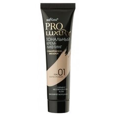 Bielita Тональный крем Pro Luxury, 30 мл, оттенок: 01 фарфоровый