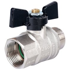 Кран шаровый Bugatti Oregon 03070070 муфтовый (ВР/НР), латунь Ду 25 (1")