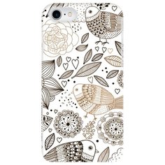 Чехол Mitya Veselkov IP7.MITYA-020 для Apple iPhone 7/iPhone 8 цветы и птички