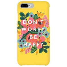 Чехол Mitya Veselkov IP7PLUS.MITYA-039 для Apple iPhone 7 Plus/iPhone 8 Plus dont worry на желтом