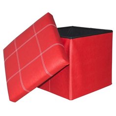 Пуфик с ящиком для хранения Удачная покупка RYP56-38 искусственная кожа красный