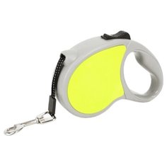 Поводок-рулетка для собак Удачная покупка P0030 желтый/серый 3 м