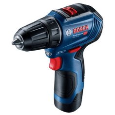 Аккумуляторная дрель-шуруповерт BOSCH GSR 12V-30 Li-Ion 2.0 А-ч 12 В х2 кейс 30 Н·м синий/черный
