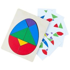 Головоломка Raduga Kids Колумбово Яйцо с карточками бежевый/красный/синий