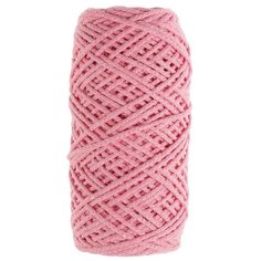 Пряжа Osttex Шнур хлопковый без сердечника, 100 % хлопок, 450 г, 100 м, светло-розовый