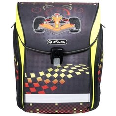 Herlitz Ранец New Midi Formula 1, черный/салатовый