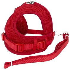 Шлейка с поводком Удачная покупка P0029 красный