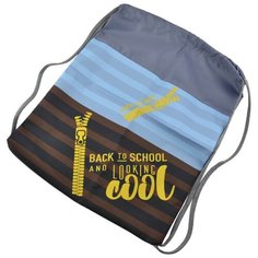 BG Мешок для обуви Looking cool, 37х47 см синий/коричневый BG®