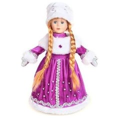 Фигурка Новогодняя Сказка Снегурочка 35 см конфетница (972373) фиолетовый