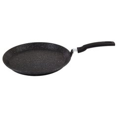 Сковорода блинная Kukmara Мраморная 24 см, темный мрамор