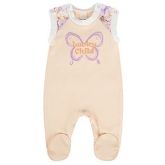 Ползунки lucky child размер 20 (62-68), бежевый