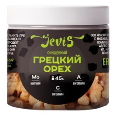 Грецкий орех Jevis очищенный пластиковая банка 45 г