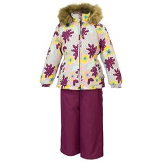 Комплект с полукомбинезоном Huppa размер 92, 81928 light gray pattern