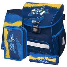 Herlitz Ранец Loop Plus Jet с наполнением, синий