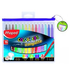 Maped Фломастеры "ColorPeps Long Life" 15 шт. (845015) разноцветные