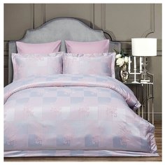 Постельное белье 1.5-спальное Arya Royalty Tierra, жаккард сиреневый