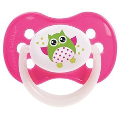 Пустышка силиконовая анатомическая Canpol Babies Owls 0-6 м (1 шт) розовый