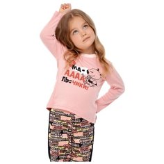 Лонгслив lucky child размер 28 (98-104), розовый