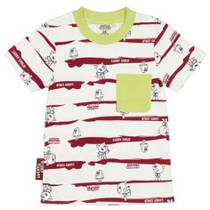 Футболка lucky child Ми-ми-мишки размер 32 (122-128), молочный