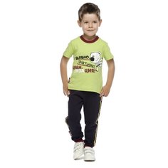 Футболка lucky child размер 28 (92-98), зеленый