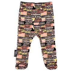 Ползунки lucky child размер 24 (74-80), черный/розовый