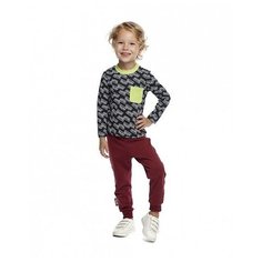 Лонгслив lucky child Ми-ми-мишки размер 22 (68-74), серый