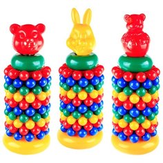 Пирамидка Строим вместе счастливое детство с шарами (мультик)