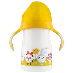 Поильник-непроливайка Малышарики 20909, 250 мл желтый Lubby