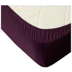 Простыня Селтекс трикотажная на резинке 200 х 200 см Баклажан