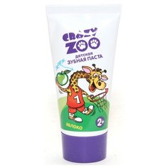 Зубная паста Crazy ZOO Яблоко 2+, 50 мл