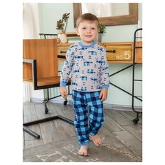 Пижама Веселый Малыш размер 92, синий